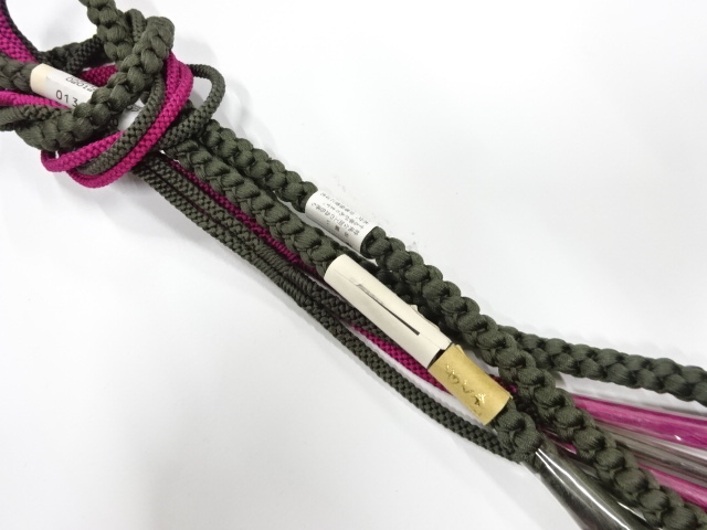 未使用品　正絹　手組帯締め